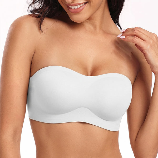 TK Anti-slip jelly Bra Women's strapless gathering bra