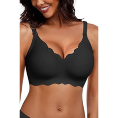 Plus-size bras with large s, comfortable and beautiful backs, anti-sagging, and no loops