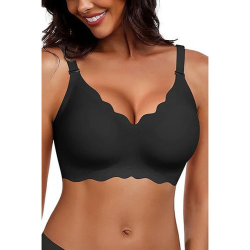 Plus-size bras with large s, comfortable and beautiful backs, anti-sagging, and no loops