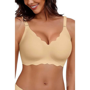 Plus-size bras with large s, comfortable and beautiful backs, anti-sagging, and no loops