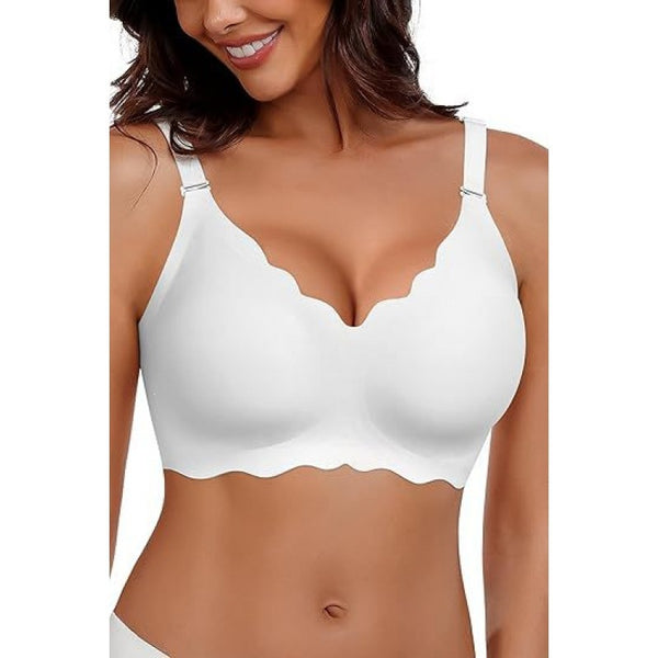 Plus-size bras with large s, comfortable and beautiful backs, anti-sagging, and no loops