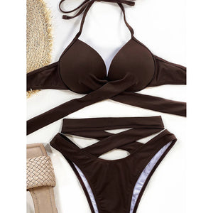 Push Up Bikinis 2026 Mujer Swimsuit Women Female Swimwear High Waist Bikini Set 2 Piece Brazilian Bathing Suit Summer Beach Wear