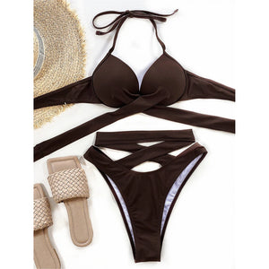 Push Up Bikinis 2026 Mujer Swimsuit Women Female Swimwear High Waist Bikini Set 2 Piece Brazilian Bathing Suit Summer Beach Wear