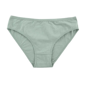 1 Pack Women Cotton Low Rise Bikini Briefs Comfort Soft Breathable Panties Solid Color Lingerie Ladies Daily Wear Underwear M-XL