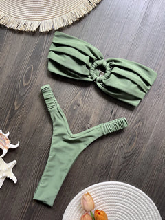 Micro Bikini Push Up Women Swimsuits 2024 Sexy Female Swimwear Brazilian Bikini Set Thong Biquini Swimming Suits Beachwear