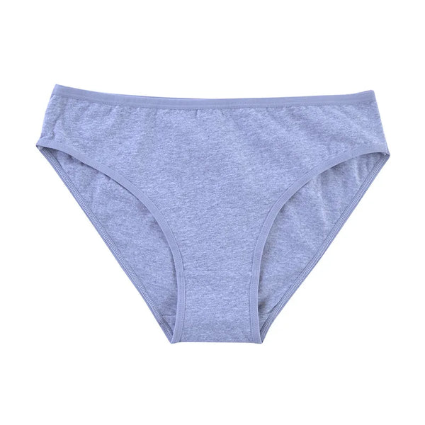 1 Pack Women Cotton Low Rise Bikini Briefs Comfort Soft Breathable Panties Solid Color Lingerie Ladies Daily Wear Underwear M-XL