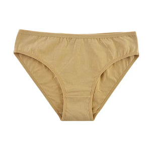 1 Pack Women Cotton Low Rise Bikini Briefs Comfort Soft Breathable Panties Solid Color Lingerie Ladies Daily Wear Underwear M-XL