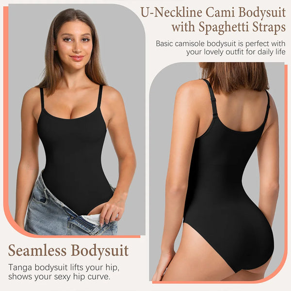 New One-piece Shapewear Slimming Sculpting Sleeveless Tummy Control Bodysuit for Women Slim Waist Trainer with Hooks