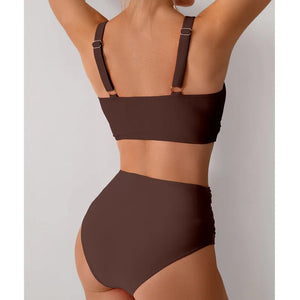 Summer Sexy Bikinis Push Up Swimsuits Women Swimwear For Female Beach Swim Wear Bathing Suits High Waist Bikini Set Pool Bather