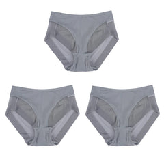 3PCS Seamless Breathable Mesh Briefs Intimates Body Shaper Panties High Elastic Female Underwear Slim Control Shaper Underpants