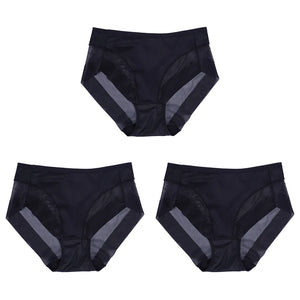 3PCS Seamless Breathable Mesh Briefs Intimates Body Shaper Panties High Elastic Female Underwear Slim Control Shaper Underpants
