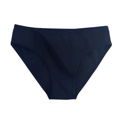 1 Pack Women Cotton Low Rise Bikini Briefs Comfort Soft Breathable Panties Solid Color Lingerie Ladies Daily Wear Underwear M-XL