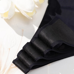 TrowBridge 6PCS/Set Women's Panties Black Female Thongs Breathable Underwear Sexy Lingerie Sports Comfortable Seamless G-Strings