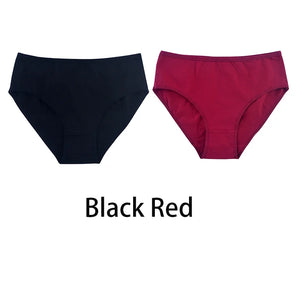 2PCS/Set Women Sexy Cotton Panties Big Size Comfort Underwear Female Plus Size Underpants Girls Soft Briefs Lingerie 8815