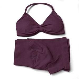2 Pieces Gym Set Women Workout Clothes Scrunch Shorts Set Halter Sports Bra Fitness Top Woman Sportswear Yoga Set Outfits