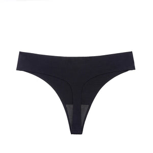 TrowBridge 6PCS/Set Women's Panties Black Female Thongs Breathable Underwear Sexy Lingerie Sports Comfortable Seamless G-Strings