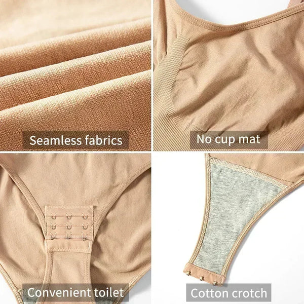 XS-3XL Solid Color Seamless Shaping Shapewear Bodysuit Tummy Control Butt Lifting Slimmer Body Shaper Women Underwear Shapewear