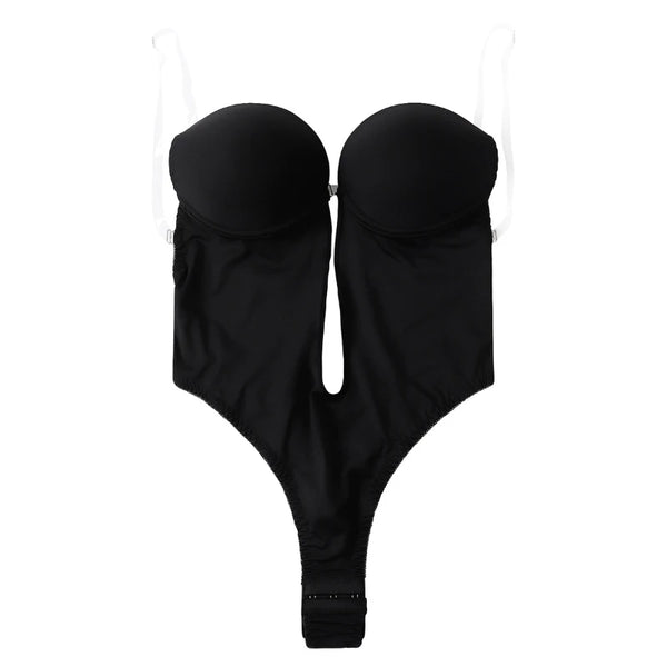 Europe The United States Shapewear Invisible Shoulder Strap Bra Set Adjustment Underwear Sexy Backless Triangle Body Shapewear