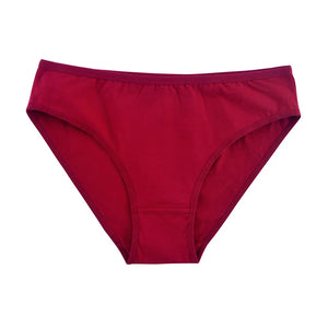1 Pack Women Cotton Low Rise Bikini Briefs Comfort Soft Breathable Panties Solid Color Lingerie Ladies Daily Wear Underwear M-XL