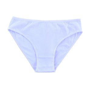 1 Pack Women Cotton Low Rise Bikini Briefs Comfort Soft Breathable Panties Solid Color Lingerie Ladies Daily Wear Underwear M-XL