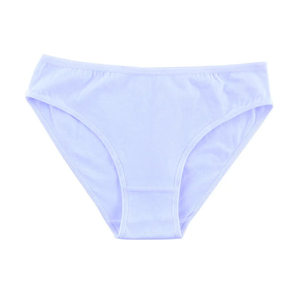 1 Pack Women Cotton Low Rise Bikini Briefs Comfort Soft Breathable Panties Solid Color Lingerie Ladies Daily Wear Underwear M-XL