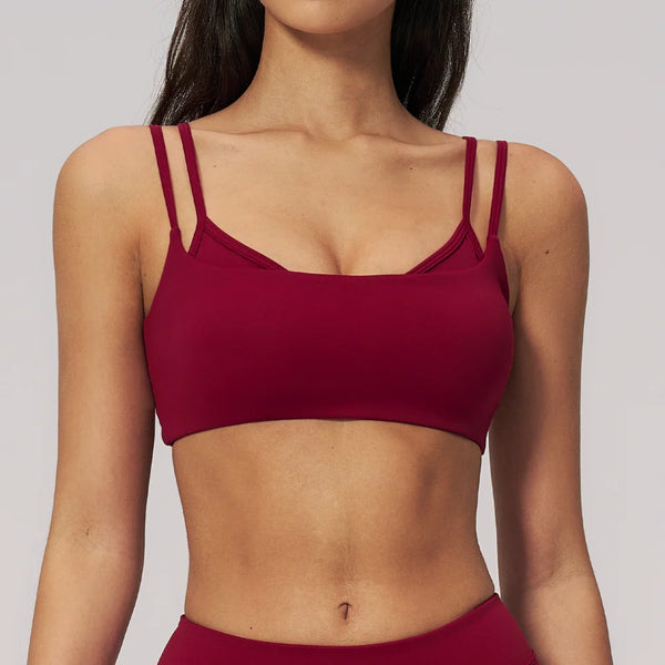Summer Sports Bra Women's Ventilate Yoga Bra High-strength Shockproof Gym Top Jogging Pilates Sports Bra Tight Sexy Cropped Top