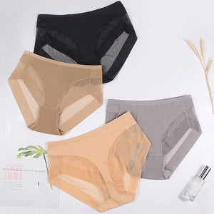 3PCS Seamless Breathable Mesh Briefs Intimates Body Shaper Panties High Elastic Female Underwear Slim Control Shaper Underpants