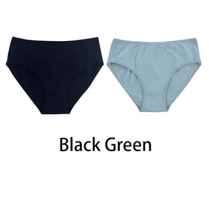 2PCS/Set Women Sexy Cotton Panties Big Size Comfort Underwear Female Plus Size Underpants Girls Soft Briefs Lingerie 8815