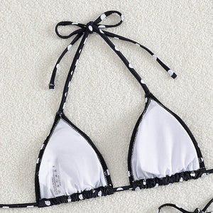Dot Sexy 3Pcs Bikinis Set Female Swimsuit Women Three-Piece Swimwear Beach Swim Wear Bathing Suits Brazilian Bikini Pool Bather