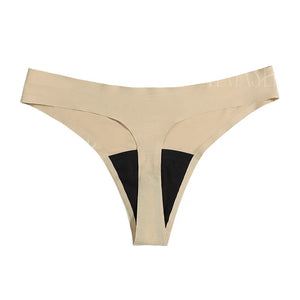 New Design Seamless Low Waist Leak Proof 4 Layer Menstrual Panties Washable Light Flow Period Panties For Women Thong