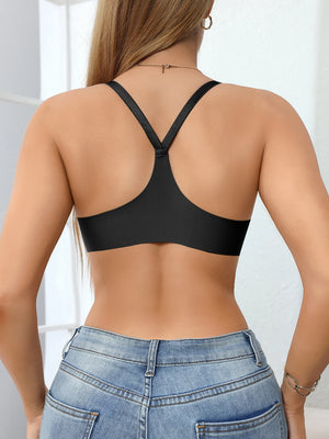 Everyday Women Bra Solid Metal Front Clasp Push-Up Bra Lined Small Bust Appears Larger Sexy Bras