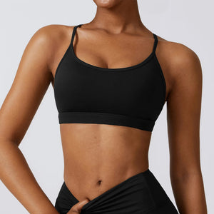 Women Workout Sports Underwear High Support Sports Top Push Up Yoga Bra Gym Crop Top Fitness Bra Running Brassiere Sportswear