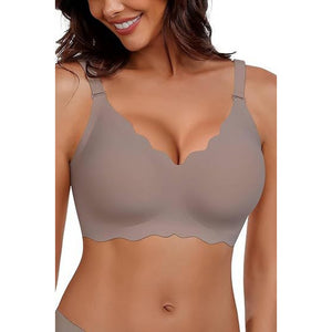 Plus-size bras with large s, comfortable and beautiful backs, anti-sagging, and no loops